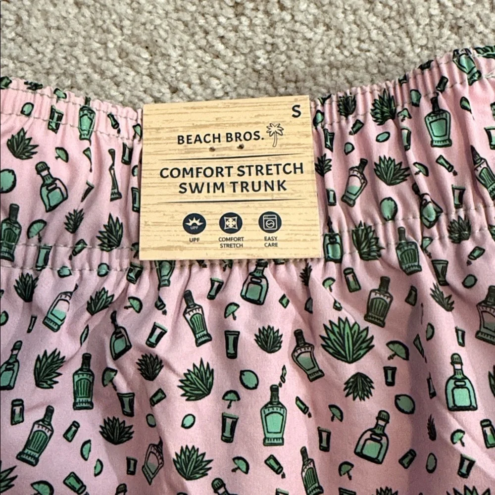 Beach Bros surf shop swim trunks men’s small tequila NWT